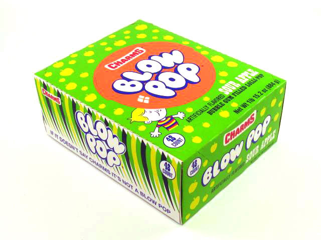 Blow Pops Sour Apple