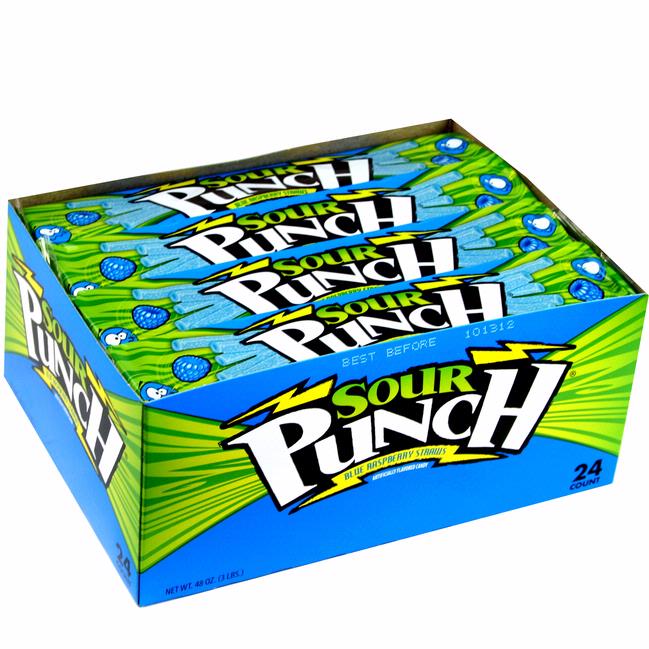 Sour Punch Straws Blue Razzberry